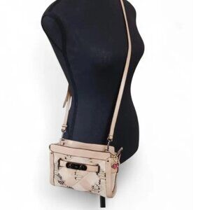 Coach Swagger Patchwork Crossbody – Beechwood Leather, Suede & Snake Embossed